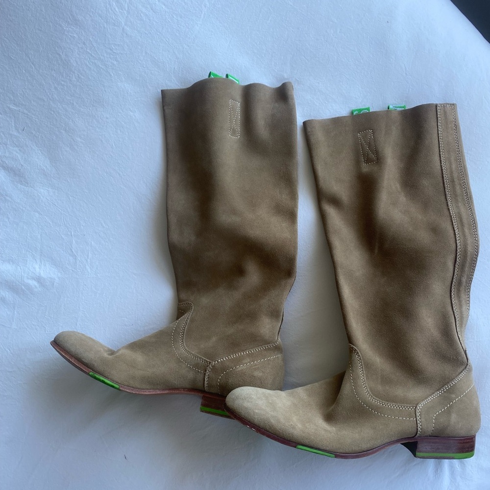 Bikkembergs Tall Boots with Green Accents